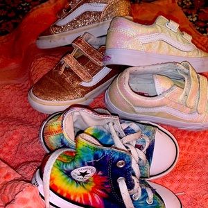 Girls shoe bundle/ 3 pair   Vans, Converse